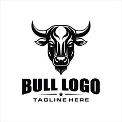 Bull logo ,inspiration design ,vector ,illustraction 
