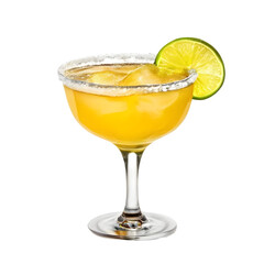 An Isolated Texas Margarita Cocktail Drink, Transparent Background, PNG