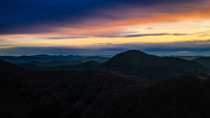 Trifels / Dahnerfelsenland im Sonnenuntergang 