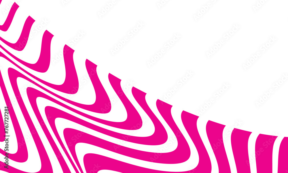Poster abstract geometric wave line pattern art vector illustration.