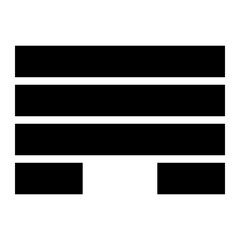 Obraz premium karate brick glyph