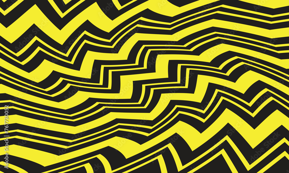 Poster abstract geometric wave line pattern art vector illustration.