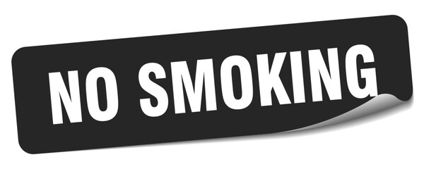 no smoking sticker. no smoking label