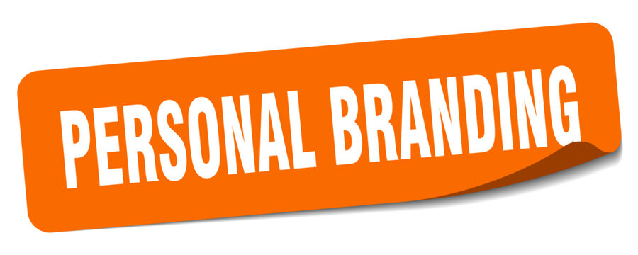 personal branding sticker. personal branding label