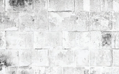 Brick texture with scratches and cracks. Wall Grunge Texture Background. - obrazy, fototapety, plakaty