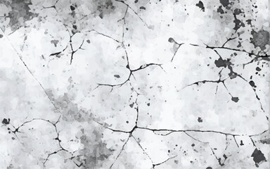 Concrete wall with white plaster in cracks. White black grey wall texture background. Grunge wall texture.