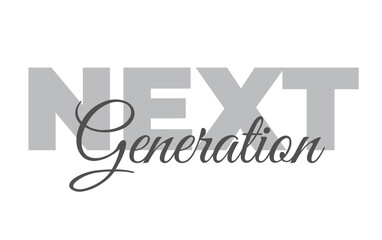 Modern, simple, minimal typographic design of a saying 