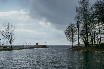 Clouds over the Mamry lake - obrazy, fototapety, plakaty