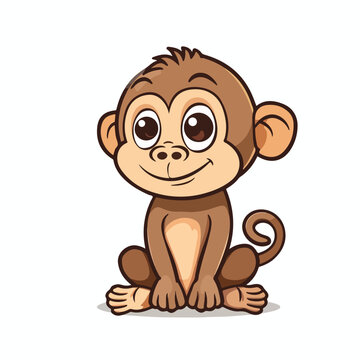 Isolated monkey cartoon design cartoon vector 
