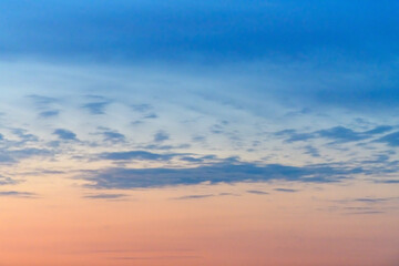 Sky only design element with copy space