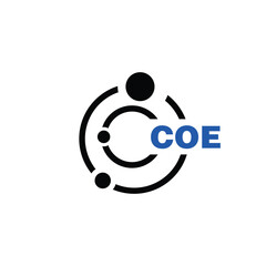 COE letter logo design on white background. COE logo. COE creative initials letter Monogram logo icon concept. COE letter design - obrazy, fototapety, plakaty