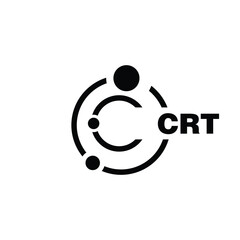 CRT letter logo design on white background. CRT logo. CRT creative initials letter Monogram logo icon concept. CRT letter design