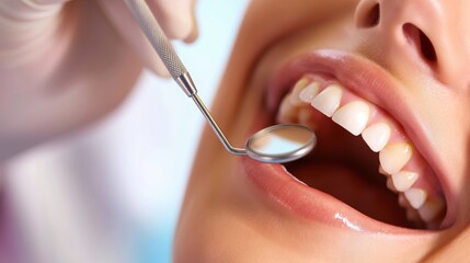 female patient getting dental treatment in the dental clinic.