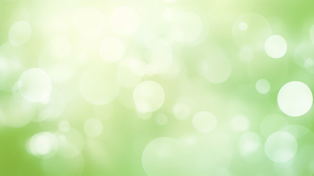 Abstract green pastel spring background in sunlight