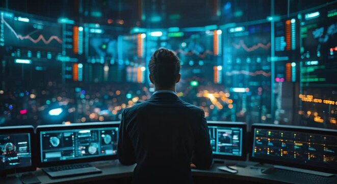 An encrypted secure trading platform, visualizing cybersecurity defenses, safe and reliable