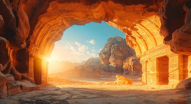 Exploring the ancient ruins of Petra, Jordan, a journey back in time, awe-inspiring