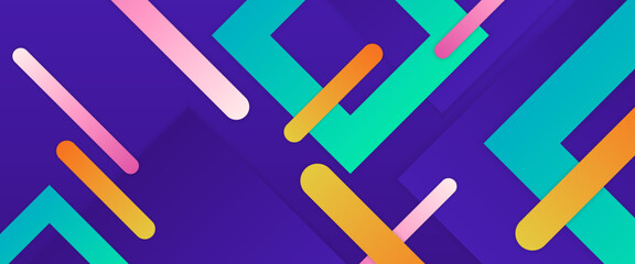 Colorful vector abstract gradient geometric shapes banner. For cover design, book design, poster, cd cover, flyer, website backgrounds or advertising