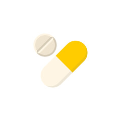 Medical Pills icon isolated on transparent background