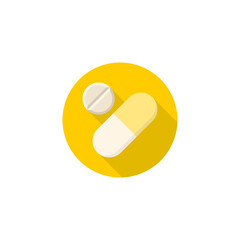 Medical Pills icon isolated on transparent background
