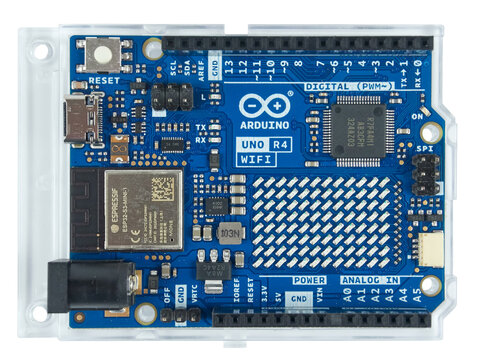 Arduino Uno R4 is a development board based on a 32-bit Renesas microcontroller