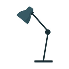 A table lamp. Online training. Isolated background