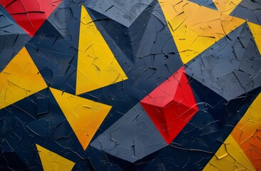 an abstract background with vintage crack wall scratches forming a captivating triangular pattern, enhanced with artistic design elements to create an irresistibly attractive composition.