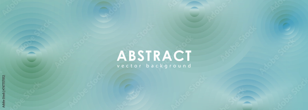 Poster fresh green vector abstract geometric background with circles.