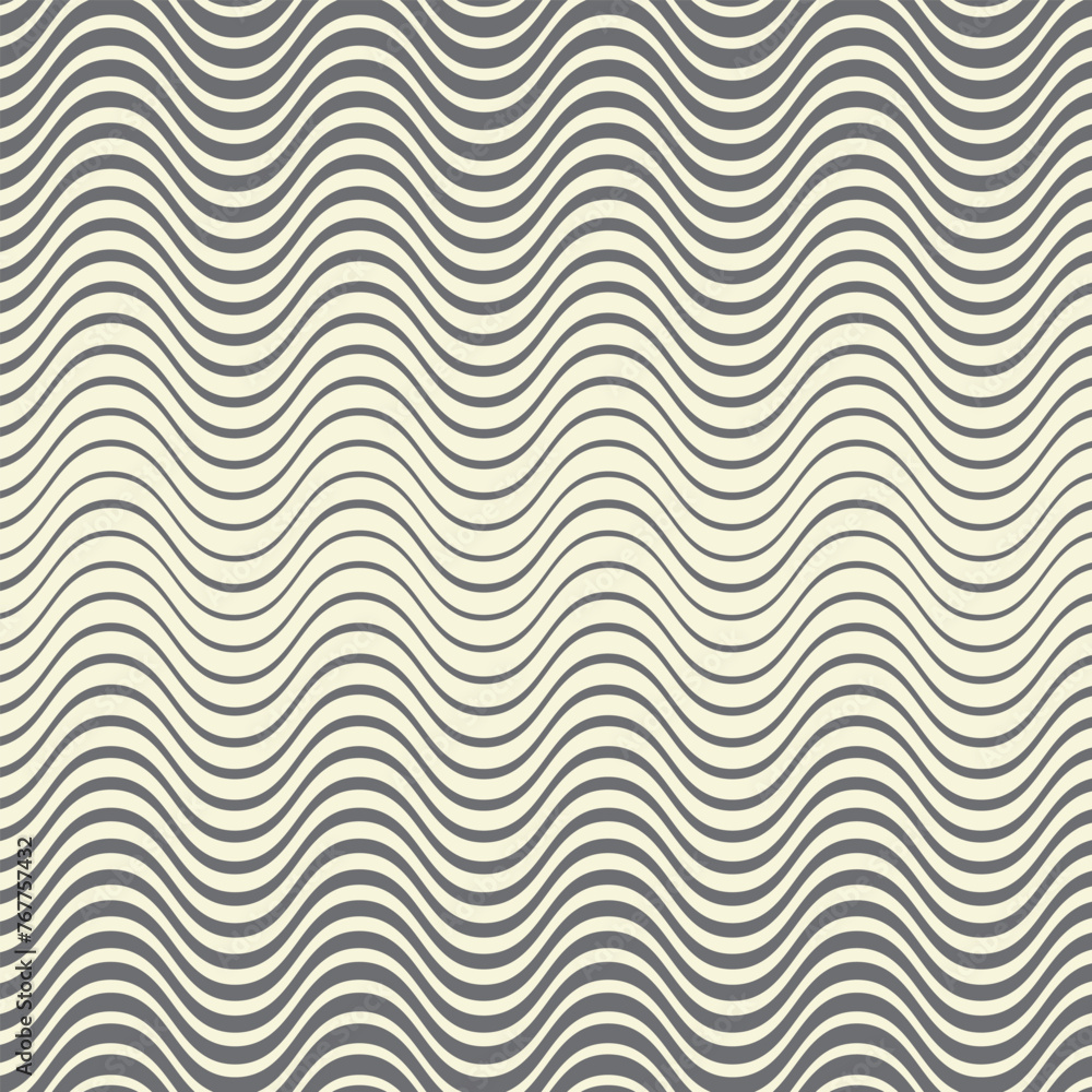 Poster abstract geometric wave line pattern art vector illustration.