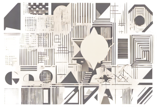 primitive other Bauhaus shapes contemporary elements design aesthetic figure spiral star Brutal flower Brutalist memphis abstract Swiss geometric design oval grids