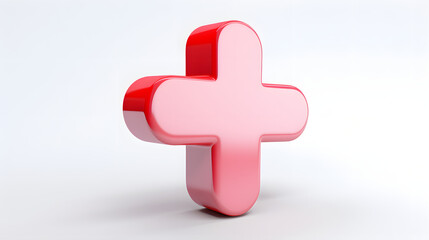 Obraz premium Plus Icon 3d