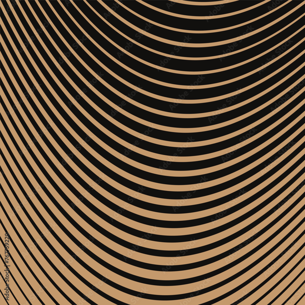 Poster abstract geometric wave line pattern art vector illustration.