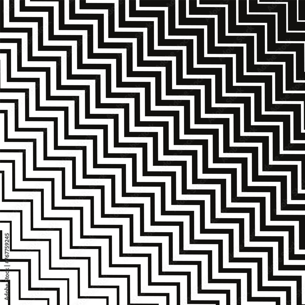 Poster abstract geometric wave line pattern art vector illustration.