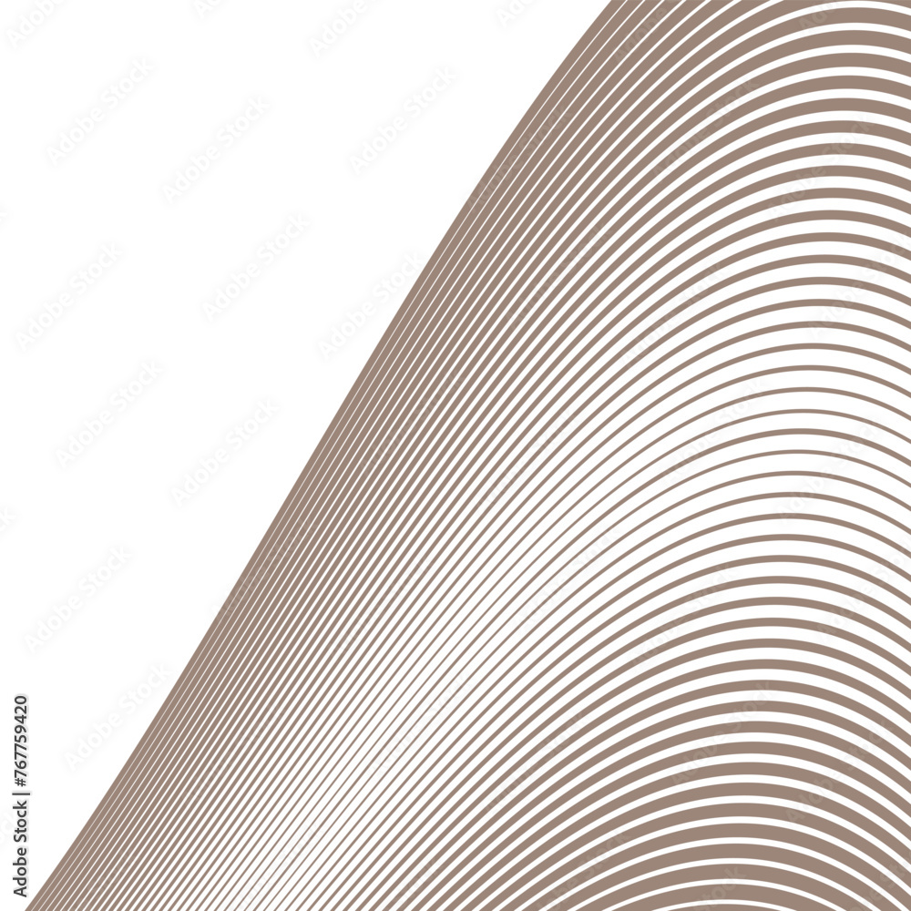 Aufkleber abstract geometric wave line pattern art vector illustration.