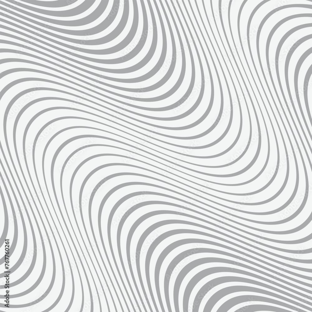 Poster abstract geometric wave line pattern art vector illustration.