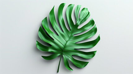 Tropical palm leaf silhouette.