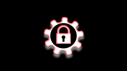 Hard security protection icon .
