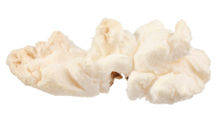 Kernel of tasty fresh popcorn isolated on white