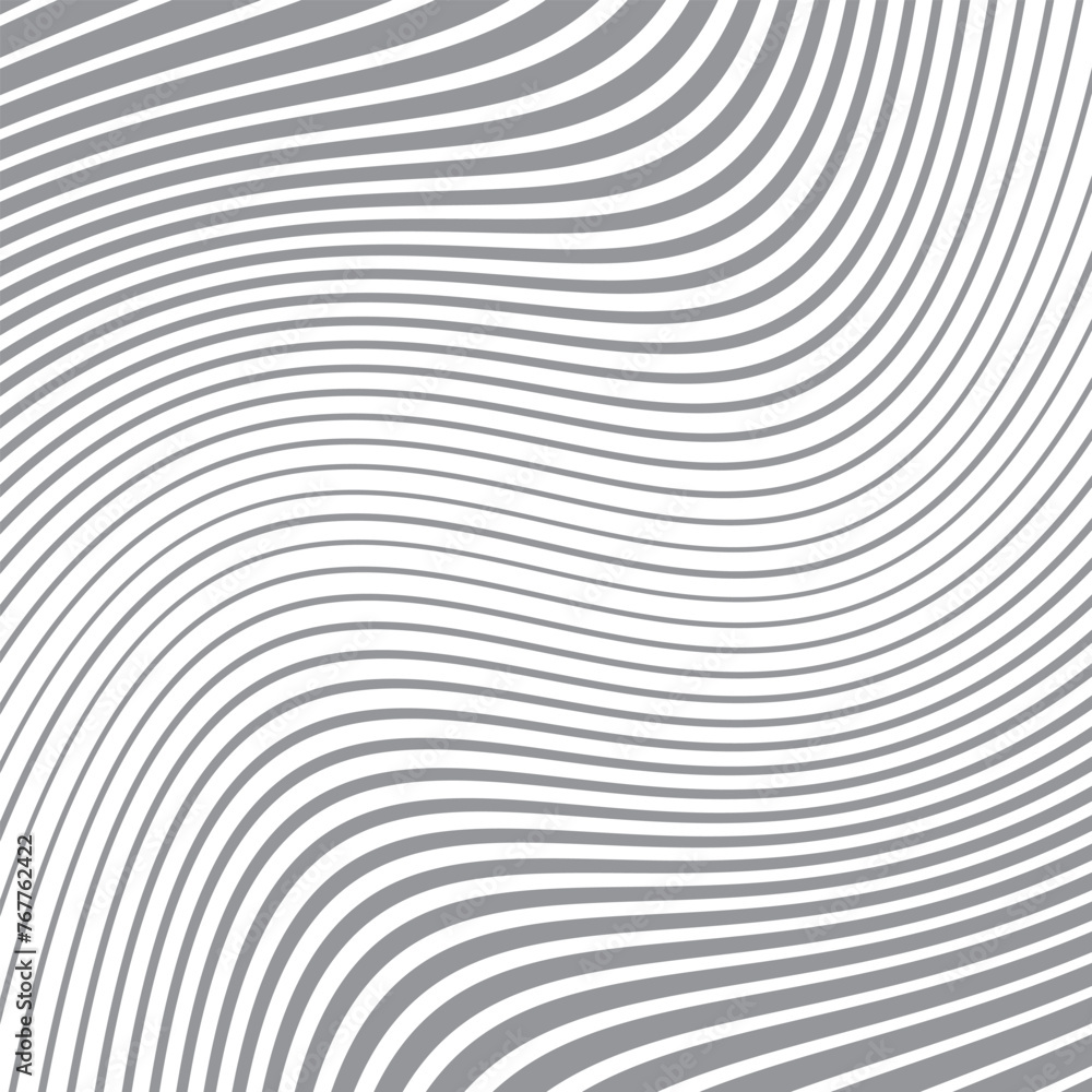 Poster abstract geometric wave line pattern art vector illustration.