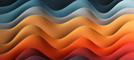 vibrant hues fluidity with vector illustration featuring smooth, wavy digital art masterpiece,...