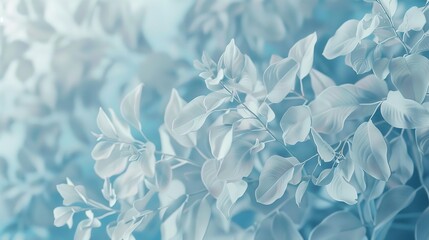 Delicate Botanical Digital Paper Floral Background