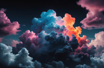 abstract clouds in the sky wallpaper