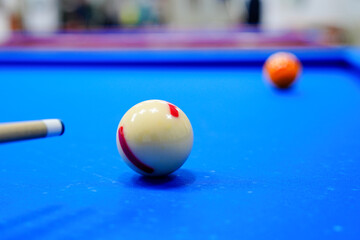 Billiard ball on the billiard table