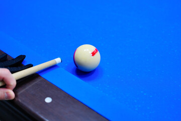 Billiard ball on the billiard table