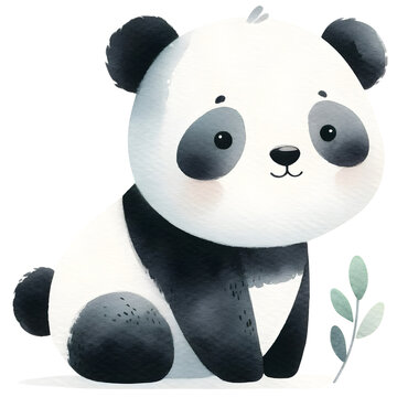 Cute padna watercolor clipart with transparent background