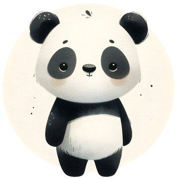Cute padna watercolor clipart with transparent background