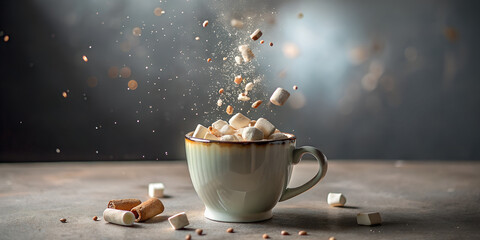 marshmallows in coffee