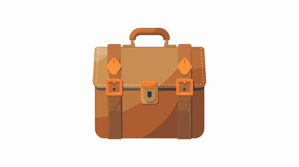 Illustration Briefcase Icon Flat vector isolated on white