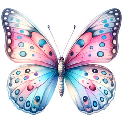 Butterfly watercolor clipart with transparent background - 767770831