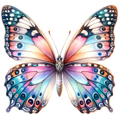 Butterfly watercolor clipart with transparent background - 767770837