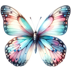 Butterfly watercolor clipart with transparent background - 767770862